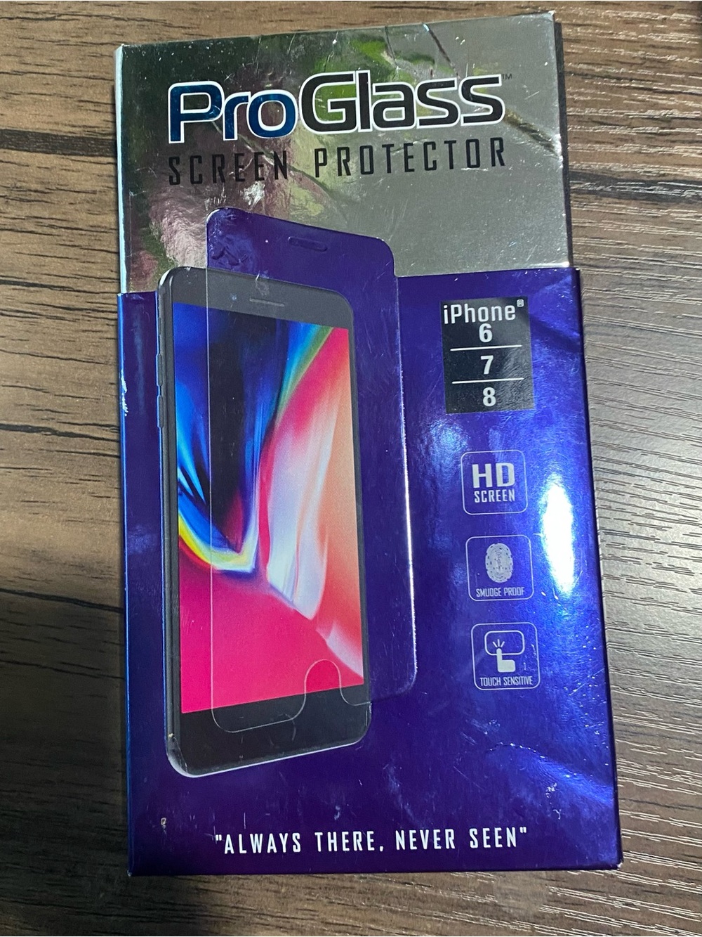 Tempered Glass Screen Protector for iPhone 6/7/8 -‎ Purple